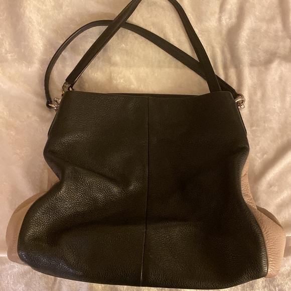 COACH Phoebe Hobo Shoulder Bag in Exotic Embossed Leather Trim - Picture 3 of 9